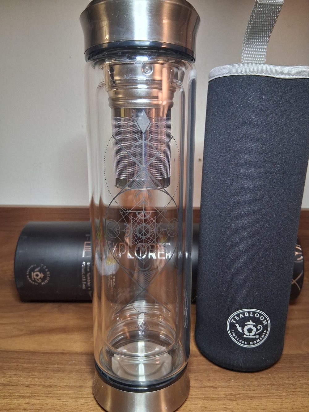 TeaBloom Explorer Glass Tumbler